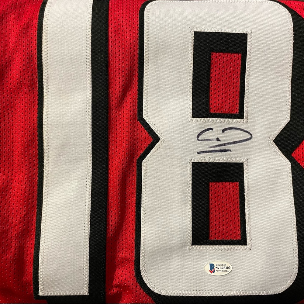 Autographed Calvin Ridley Atlanta Falcons Custom Jersey w/ Beckett COA